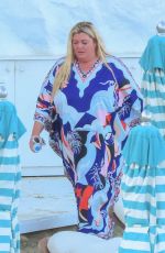 GEMMA COLLINS and Rami Hawash at a Speed Boat in Mykonos 08/29/2022