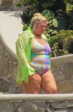 GEMMA COLLINS and Rami Hawash on Vacation in Mykonos 08/28/2022