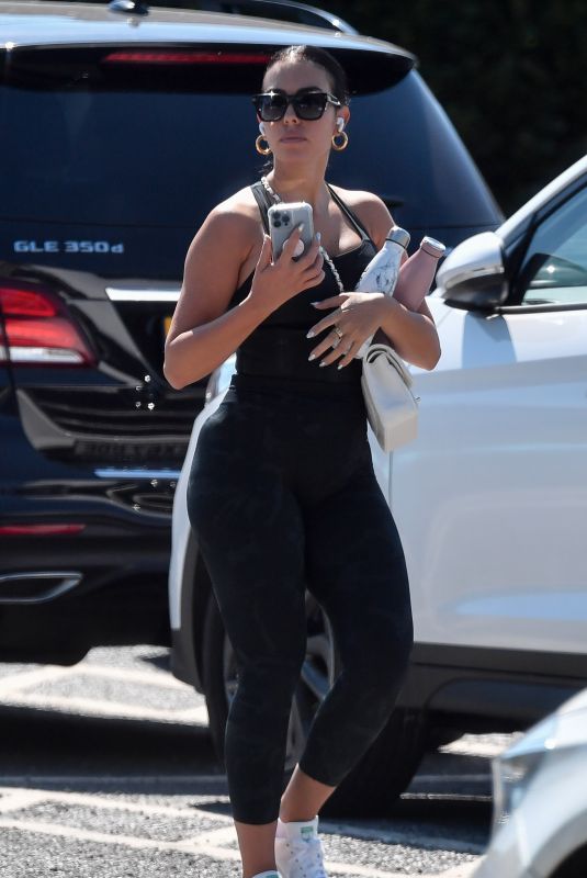 GEORGINA RODRUIGUEZ Out in Her Gym Outfit in Cheshire 08/21/2022