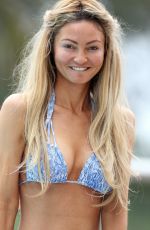 GIA SKOVA in Bikini at a Pool in California 08/23/2022