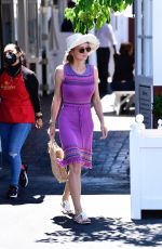 GIA SKOVA Out Shopping at Brentwood Country Mart 08/12/2022