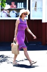 GIA SKOVA Out Shopping at Brentwood Country Mart 08/12/2022