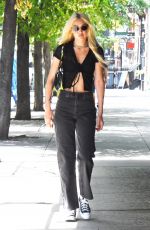 GIGI HADID in a Black Denim Out in New York 08/05/2022