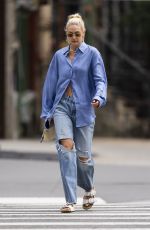 GIGI HADID Out in New York 08/10/2022