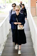 GRETA GERWIG Arrives at Venice Airport 08/29/2022