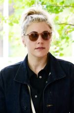 GRETA GERWIG Arrives at Venice Airport 08/29/2022