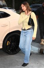 HAILEY and Justin BIEBER Arrives at Churchome in Los Angeles 08/24/2022