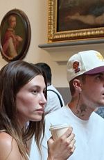 HAILEY and Justin BIEBER at Accademia Gallery in Florence 08/02/2022