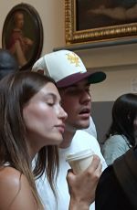 HAILEY and Justin BIEBER at Accademia Gallery in Florence 08/02/2022