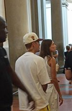 HAILEY and Justin BIEBER at Accademia Gallery in Florence 08/02/2022