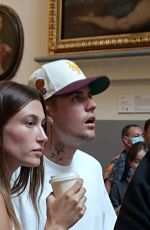 HAILEY and Justin BIEBER at Accademia Gallery in Florence 08/02/2022