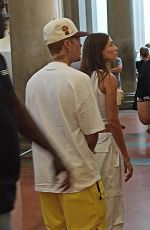 HAILEY and Justin BIEBER at Accademia Gallery in Florence 08/02/2022