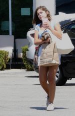 HANNAH ANN SLUSS Out with Her New Puppy in Los Angeles 08/18/2022
