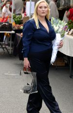 HAYLEY HASSELHOFF at a Farmers Market in West Hollywood 07/31/2022