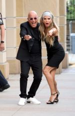 HEIDI KLUM and Howie Mandel Arrives at AGT Studio in Los Angeles 08/24/2022