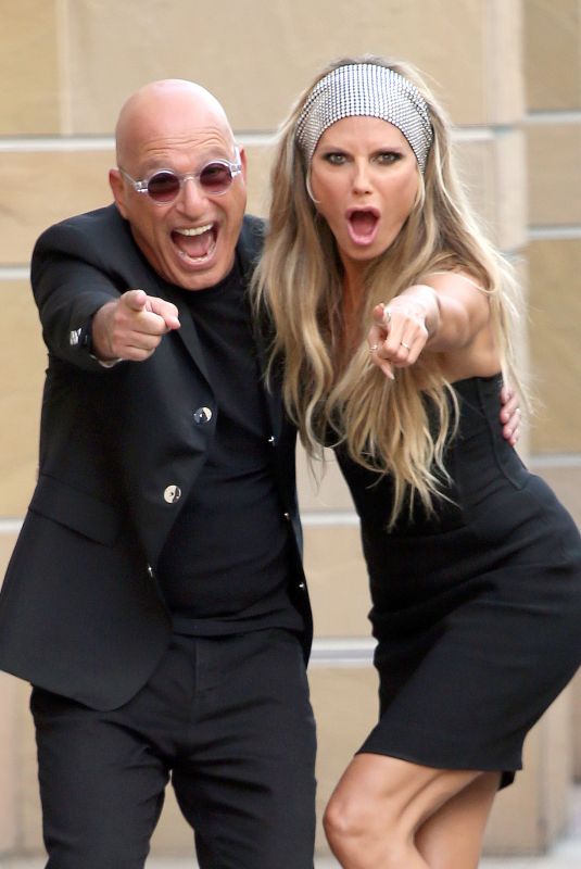HEIDI KLUM and Howie Mandel Arrives at AGT Studio in Los Angeles 08/24/2022