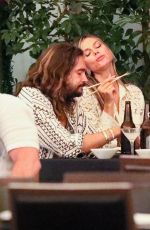 HEIDI KLUM and Tom Kaulitz at Matsuhisa in Beverly Hills 08/27/2022