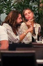 HEIDI KLUM and Tom Kaulitz at Matsuhisa in Beverly Hills 08/27/2022