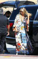 HEIDI KLUM Arrives at Aamerica
