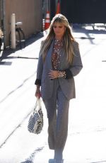 HEIDI KLUM Arrives at Jimmy Kimmel Live in Los Angeles 08/18/2022