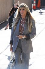HEIDI KLUM Arrives at Jimmy Kimmel Live in Los Angeles 08/18/2022