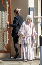 HELENA BONHAM CARTER Out for Dined with Her Mother Elena Propper de Callejon in London 08/09/2022