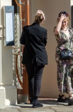 HELENA BONHAM CARTER Out for Dined with Her Mother Elena Propper de Callejon in London 08/09/2022