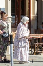 HELENA BONHAM CARTER Out for Dined with Her Mother Elena Propper de Callejon in London 08/09/2022