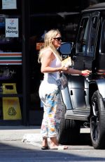 HILARY DUFF Arrives at a Convenience Store in Los Angeles 08/18/2022