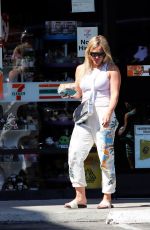 HILARY DUFF Arrives at a Convenience Store in Los Angeles 08/18/2022