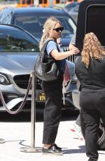 HILARY DUFF Arrives at a Shopping Mall in Los Angeles 08/06/2022