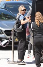 HILARY DUFF Arrives at a Shopping Mall in Los Angeles 08/06/2022