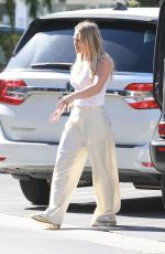 HILARY DUFF Out for Breakfast in Studio City 08/13/2022