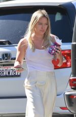 HILARY DUFF Out for Breakfast in Studio City 08/13/2022
