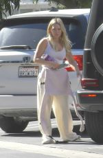 HILARY DUFF Out for Breakfast in Studio City 08/13/2022