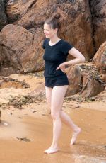 HOLLIDAY GRAINGER Out at a Beach in Devon 07/27/2022