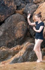 HOLLIDAY GRAINGER Out at a Beach in Devon 07/27/2022