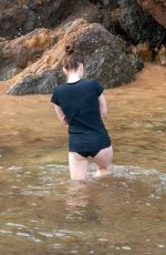 HOLLIDAY GRAINGER Out at a Beach in Devon 07/27/2022