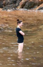 HOLLIDAY GRAINGER Out at a Beach in Devon 07/27/2022
