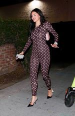 HOLLY SCARFONE Arrives at Stassie Karanikolaou
