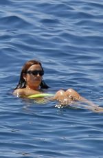 IRINA SHAYK in a Green Bikini in Ibiza 08/04/2022