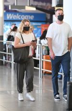 JENNIFER LAWRENCE and Cooke Maroney at JFK Airport in New York 08/07/2022