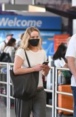 JENNIFER LAWRENCE and Cooke Maroney at JFK Airport in New York 08/07/2022