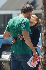 JENNIFER LOPEZ and Ben Affleck at Huckleberry Cafe in Santa Monica 08/09/2022