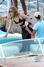 JENNIFER LOPEZ at a Photoshoot on the Boat in Capri 08/01/2022