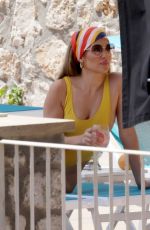 JENNIFER LOPEZ in Swimsuit at a Photoshoot in Capri 08/02/2022