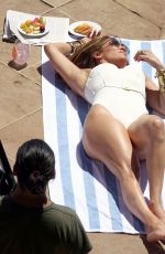 JENNIFER LOPEZ in Swimsuit at a Photoshoot in Capri 08/02/2022