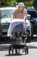 JESSICA HART Out with Her Baby in Hollywood 08/11/2022
