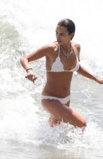 JORDANA BREWSTER in Bikini on the Beach in Santa Monica 08/04/2022