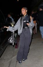 JORDYN and JODIE WOODS Leaves Giorgio Baldi in Santa Monica 08/19/2022